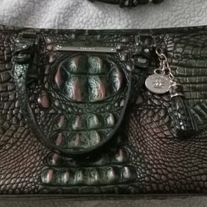 Brahmin Multicolor Crocodile Embossed Shoulder Bag